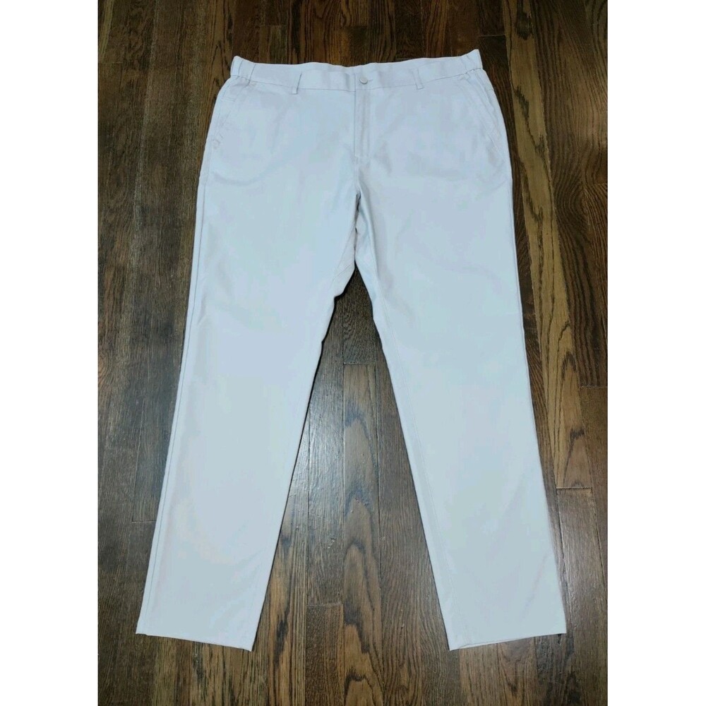Jack Archer Jetsetter Tech Golf Pants Light Gray Men's 40x32 Chino Stretch EUC